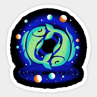 Pisces Zodiac Sign Sticker